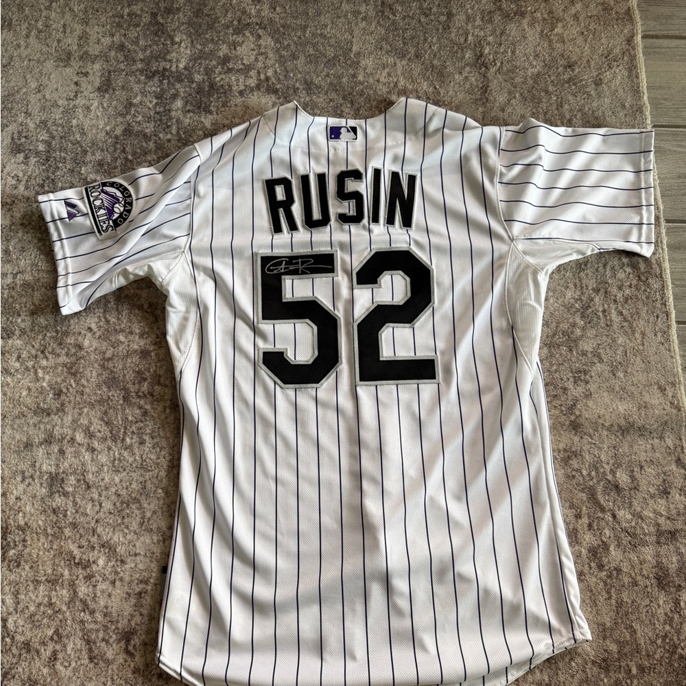 Rusin - Rockies Jersey SIGNED & WORN